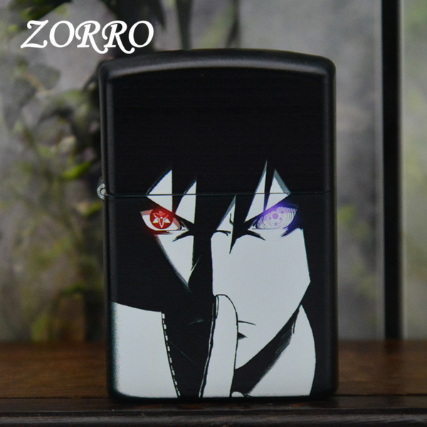 Sasuke Uchiha Custom Lighter – Zorro 3D Naruto Design, Sharingan & Rinnegan