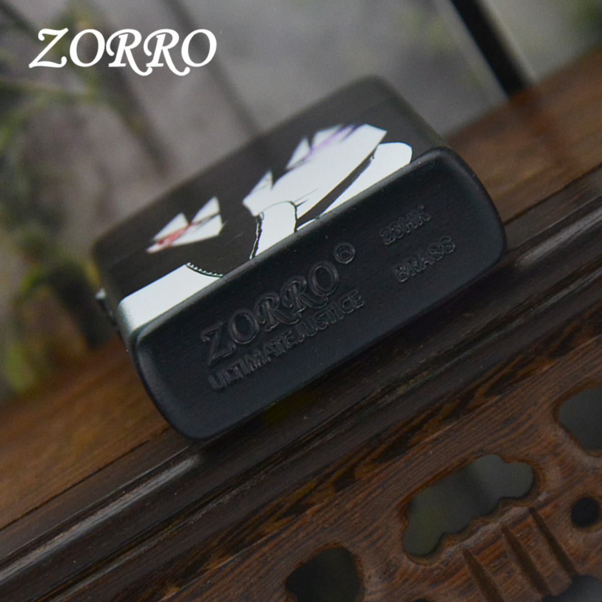 Sasuke Uchiha Custom Lighter – Zorro 3D Naruto Design, Sharingan & Rinnegan