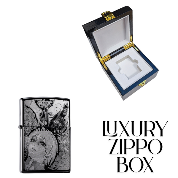 Tokyo Ghoul Zippo Lighter, Laser Engraved, Anime Design